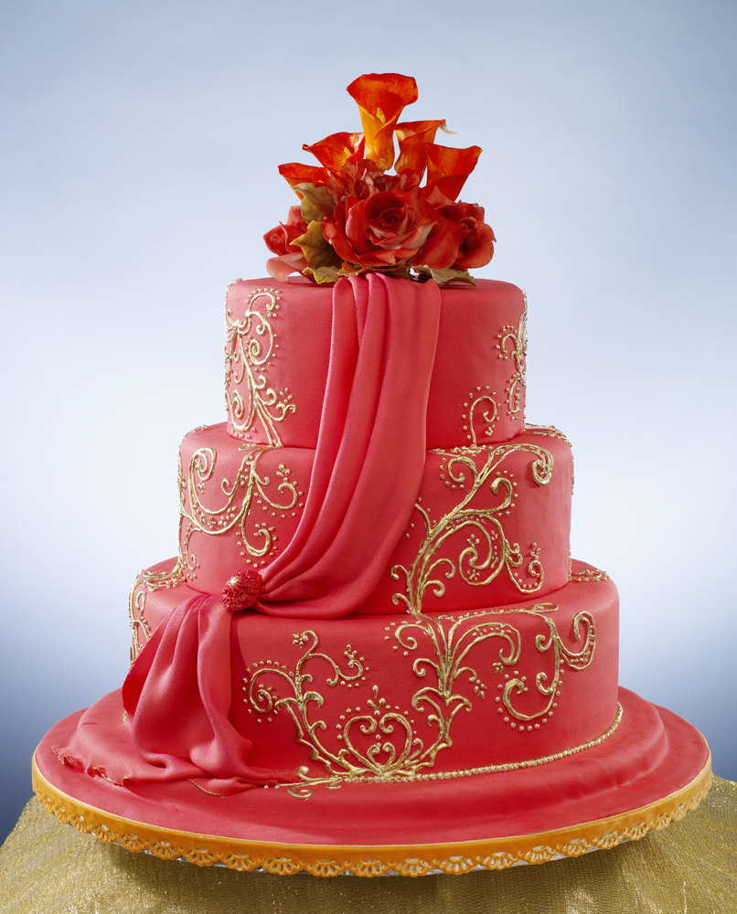 sumptuous indian  wedding  cake  Indian  Weddings  Cake  by 